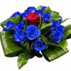 blauwe moederdag rozen