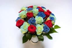 blue love rozen boeket