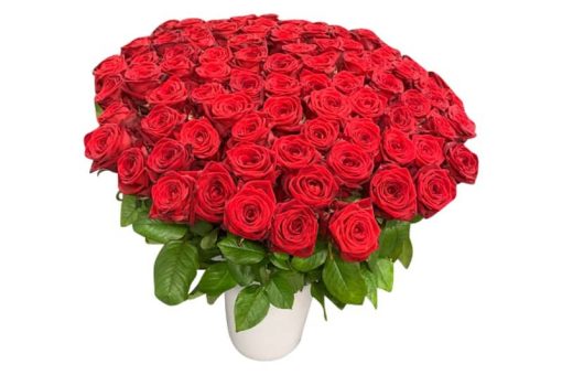 100 rode rozen boeket