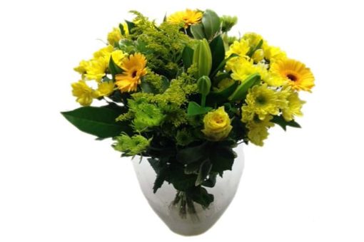 XL geel bloemen boeket