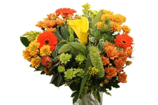 Bloemen boeket XL oranje