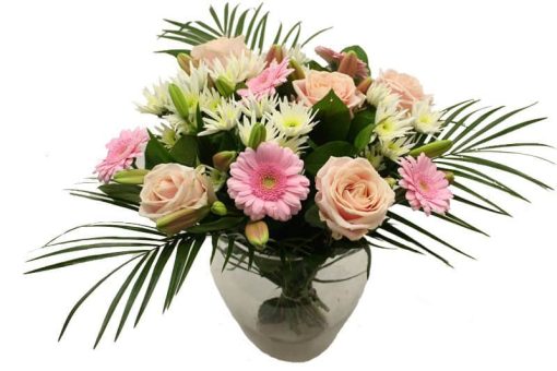 blush roze boeket bloemen