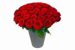 Moederdag boeket rode rozen