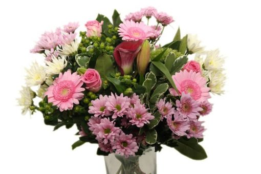 Bloemen boeket XL roze