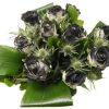 Boeket glitter zwart rozen