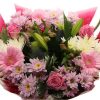 XL roze bloemen boeket
