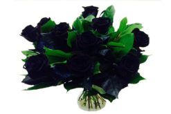 Zwarte rozen boeket