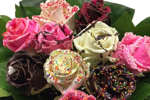 Gemengde chocolade wax rozen