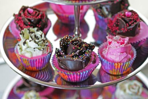 Decoratie cupcake rozen
