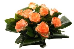 Glitter oranje rozen