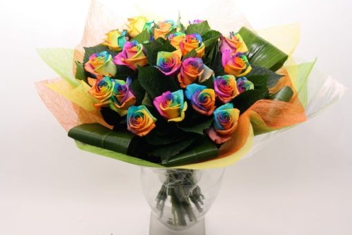 dozijn regenboog rozen