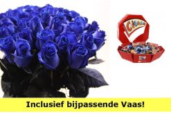 kado blauwe rozen celebrations