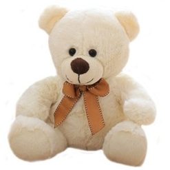 Knuffelbeer wit 25cm