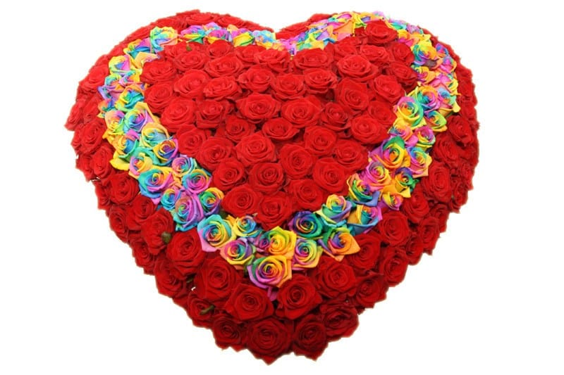 Liefde hart rozen