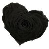 zwarte geconserveerde roos hart vorm