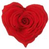 Rode geconserveerde roos hart vorm