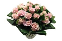 Jij bent de liefste bloemen boeket roze rozen