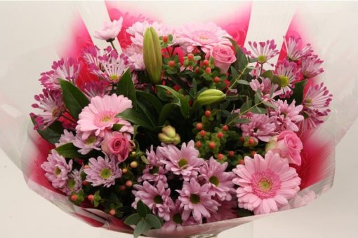 XL roze boeket grote aantallen