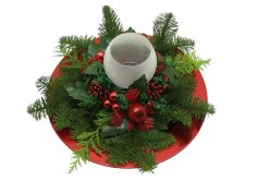 kerststuk rood
