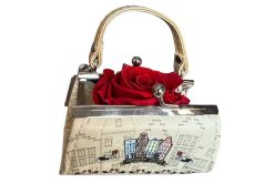 Longlife roos rood in handtasje