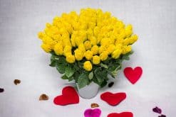 gele rozen boeket