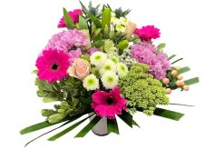 twister roze boeket bloemen