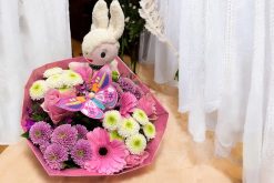 geboorte meisje bloemen