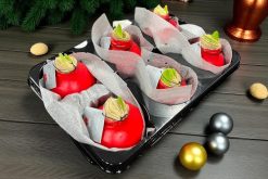 6 amaryllis bol wax rood voor kerst