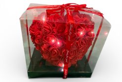 rozenhart rood met led licht